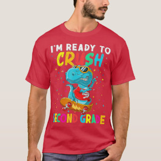 Camiseta Estoy Listo Para Aplastar A Rex Dino De 2º Grado D