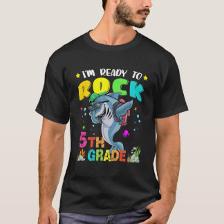 Camiseta Estoy listo para aplastar a tiburón de quinto grad