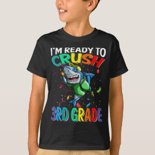 Camiseta Estoy listo para aplastar a tiburón de tercer grad