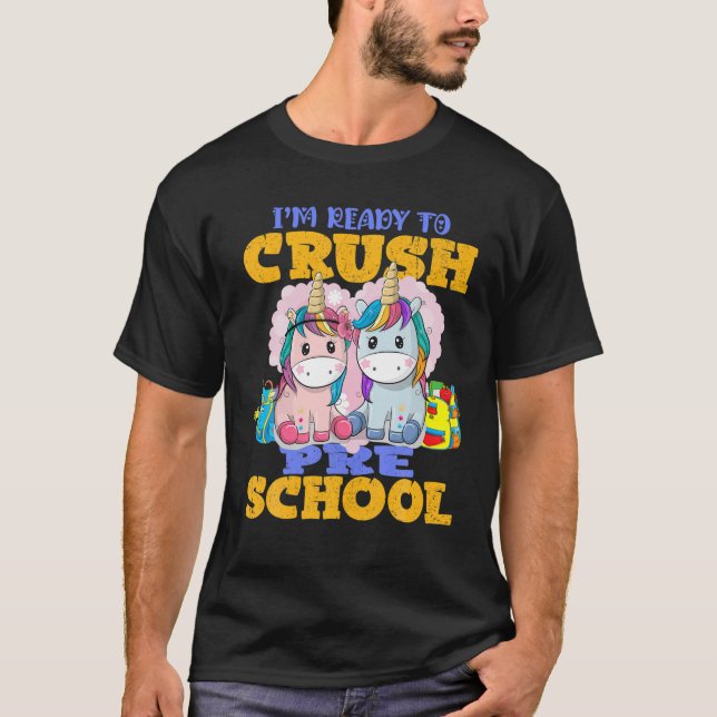 Camiseta Estoy listo para aplastar a Unicornio (Anverso)