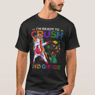 Camiseta Estoy listo para aplastar a Unicornio de 2º Grado