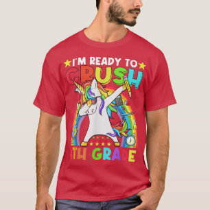 Camiseta Estoy listo para aplastar a Unicornio de 4º Grado 