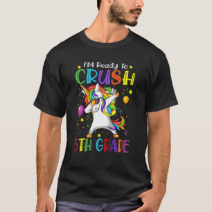 Camiseta Estoy listo para aplastar a Unicornio de 5º Grado