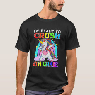 Camiseta Estoy Listo Para Aplastar A Unicornio De 6º Grado 