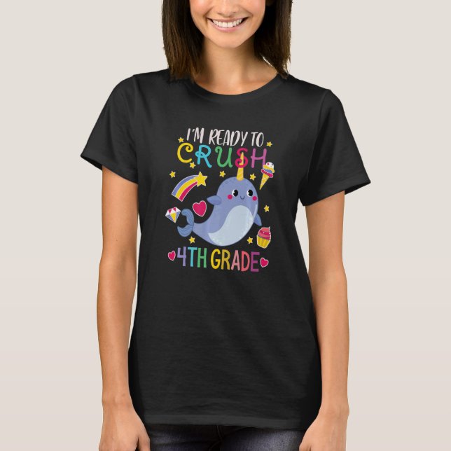 Camiseta Estoy listo para aplastar al bebé de cuarto grado  (Anverso)