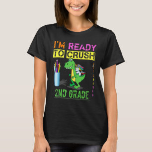 Camiseta Estoy listo para aplastar al Rex Dinosaurio de 2do