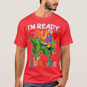 Camiseta Estoy listo para aplastar al segundo grado Dino de