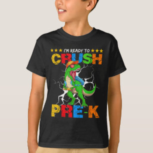 Camiseta Estoy listo para aplastar al T Rex de pre-k de vue