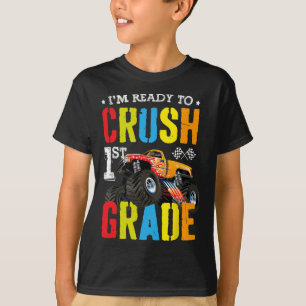 Camiseta Estoy listo para aplastar camión monstruo niño de