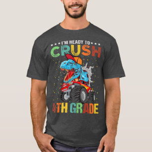 Camiseta Estoy listo para aplastar camiones monstruo dinosa