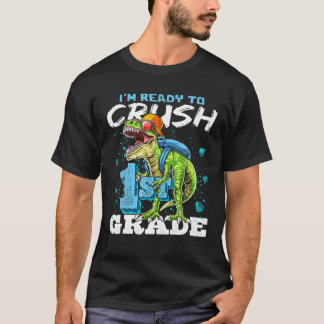 Camiseta Estoy Listo Para Aplastar Dinosaurios De 3er Grado