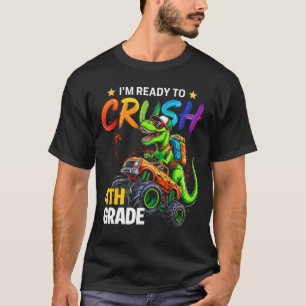 Camiseta Estoy listo para aplastar dinosaurios de camiones 