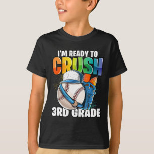 Camiseta Estoy listo para aplastar el béisbol de tercer gra