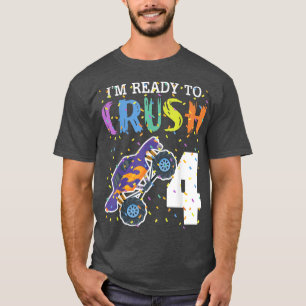 Camiseta Estoy listo para aplastar el camión de cuatro mons