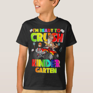 Camiseta Estoy listo para aplastar el camión de dinosaurio