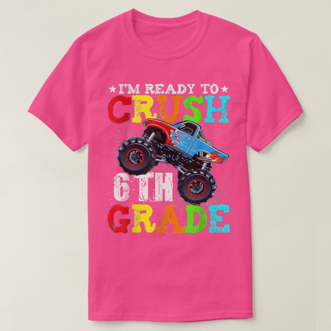 Camiseta Estoy listo para aplastar el camión de Monstruo de (Diseño del anverso)