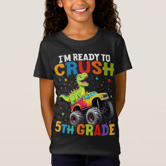 Camiseta Estoy listo para aplastar el camión de montura de  (Anverso)