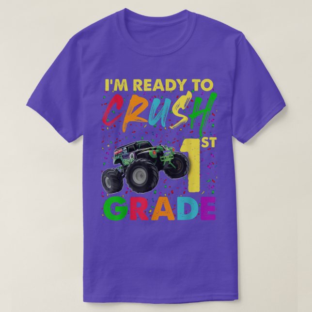Camiseta Estoy Listo Para Aplastar El Camión Monstruo De Pr (Diseño del anverso)