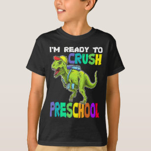 Camiseta Estoy listo para aplastar el dinosaurio de preesco