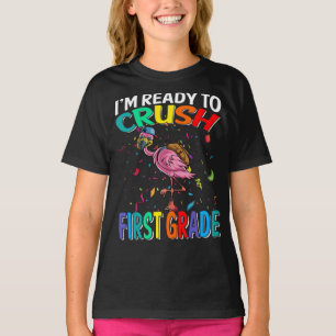 Camiseta Estoy listo para aplastar el flamenco de primer gr