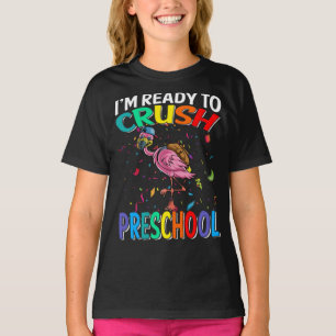 Camiseta Estoy listo para aplastar el flamenco preescolar