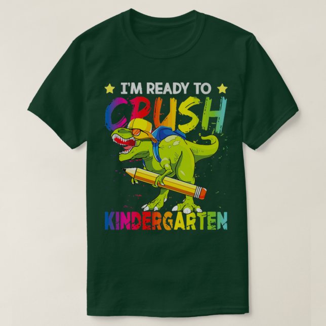 Camiseta Estoy listo para aplastar el jardín de infancia 10 (Diseño del anverso)