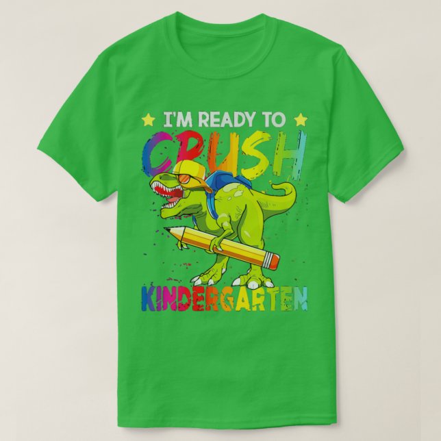Camiseta Estoy listo para aplastar el jardín de infancia 7 (Diseño del anverso)