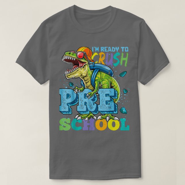 Camiseta Estoy listo para aplastar el jardín de infancia 9  (Diseño del anverso)