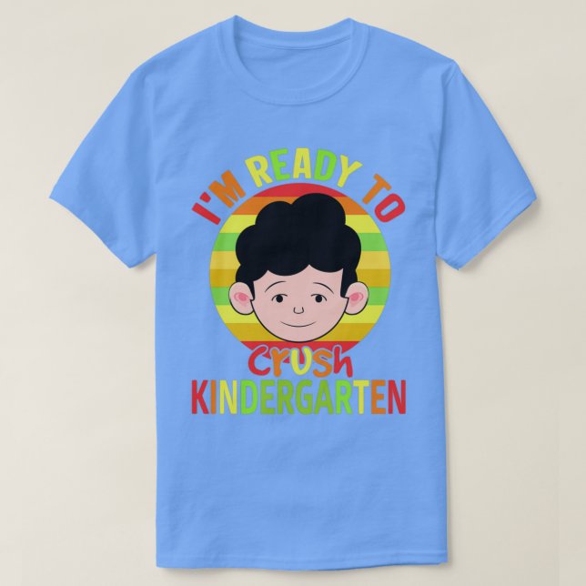 Camiseta Estoy listo para aplastar el jardín de infantes 3 (Diseño del anverso)