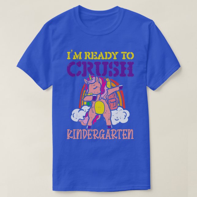 Camiseta Estoy listo para aplastar el jardín de infantes 5  (Diseño del anverso)