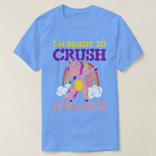 Camiseta Estoy listo para aplastar el jardín de infantes 6 (Diseño del anverso)