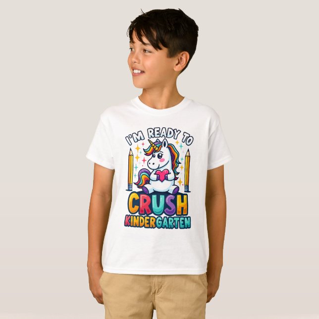 Camiseta Estoy listo para aplastar el Kindergaten (Anverso completo)