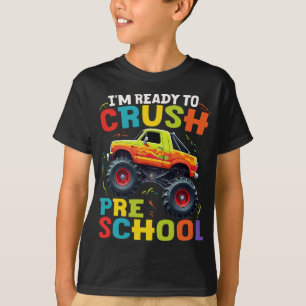 Camiseta Estoy listo para aplastar el monstruo preescolar