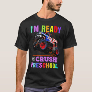 Camiseta Estoy listo para aplastar el monstruo preescolar d