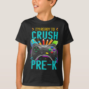 Camiseta Estoy listo para aplastar el pre-k Ck al juego de 