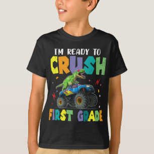 Camiseta Estoy listo para aplastar el primer curso de dinos