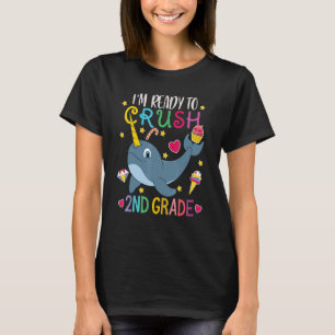 Camiseta Estoy listo para aplastar el primer día de Narwhal