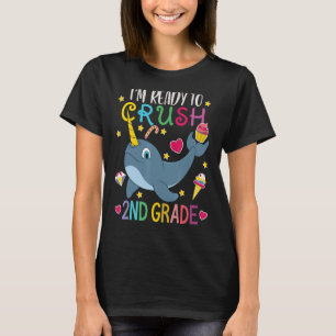 Camiseta Estoy listo para aplastar el primer día de Narwhal