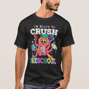 Camiseta Estoy listo para aplastar el pulpo preescolar de v