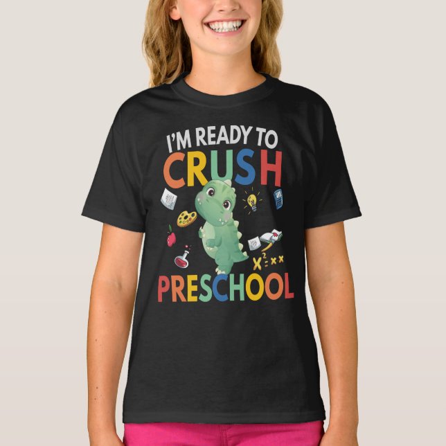 Camiseta Estoy listo para aplastar el regalo de la escuela  (Anverso)