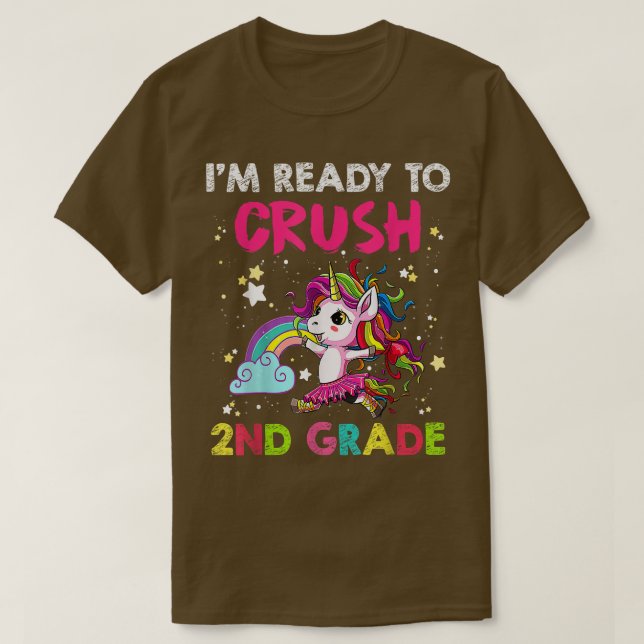 Camiseta Estoy listo para aplastar el segundo grado de vuel (Diseño del anverso)