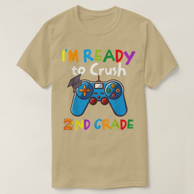 Camiseta Estoy listo para aplastar el segundo grado de vuel (Diseño del anverso)