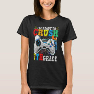 Camiseta Estoy listo para aplastar el séptimo grado de vuel