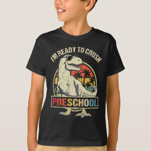Camiseta Estoy listo para aplastar el T Rex dinosaurio de p