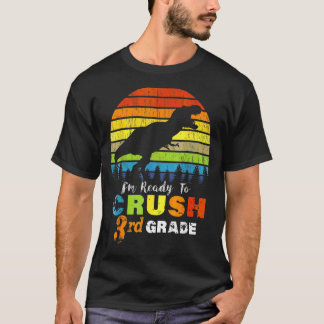 Camiseta Estoy listo para aplastar el tercer curso de dinos