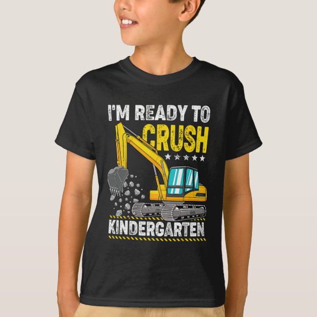 Camiseta Estoy listo para aplastar el vehículo de construcc (Anverso)