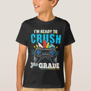Camiseta Estoy listo para aplastar el video de tercer grado