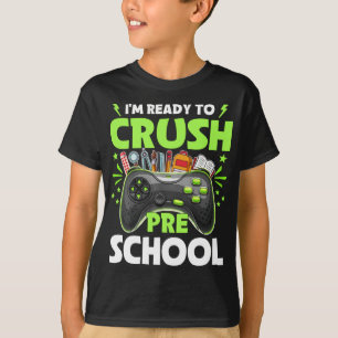 Camiseta Estoy listo para aplastar el video escolar de vuel