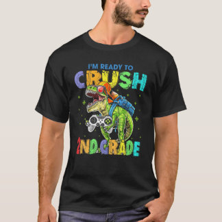 Camiseta Estoy listo para aplastar el videojuego de dinosau
