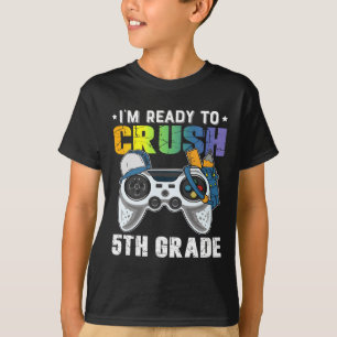 Camiseta Estoy listo para aplastar el videojuego de quinto 
